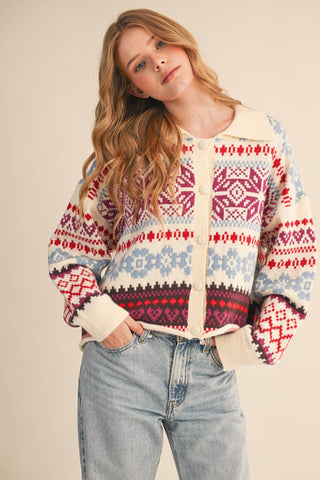 Dakota Fair Isle Sweater-Sweaters-&MERCI-Summit Lane Boutique, Women's Apparel and Gifts located in Grand Rapids, MI