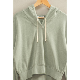 Meg Seamed Sleeve Hoodie-Sweatshirt-HYFVE-Summit Lane Boutique, Women's Apparel and Gifts located in Grand Rapids, MI