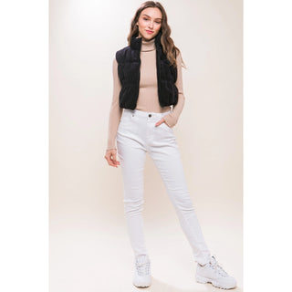 Corduroy Zip Up Puffer Vest with Pockets-vest-Love Tree-Summit Lane Boutique, Women's Apparel and Gifts located in Grand Rapids, MI