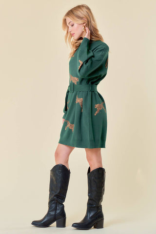 Kehlani Cheetah Dress-Dresses-Doe and Rae-Summit Lane Boutique, Women's Apparel and Gifts located in Grand Rapids, MI