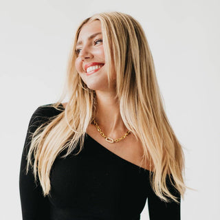 Michaela Diamond Chain Necklace - WATERPROOF-Necklaces-Pretty Simple-Summit Lane Boutique, Women's Apparel and Gifts located in Grand Rapids, MI