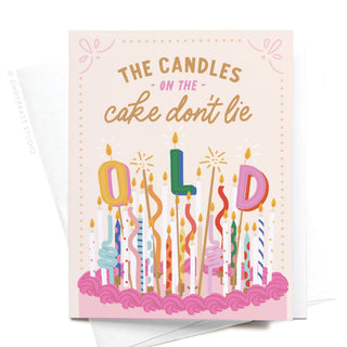 The Candles on the Cake Don’t Lie Greeting Card-Greeting Cards-Onderkast Studio-Summit Lane Boutique, Women's Apparel and Gifts located in Grand Rapids, MI