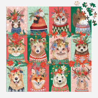 Furry And Bright 500 Piece Puzzle-Puzzles-Chronicle Books-Summit Lane Boutique, Women's Apparel and Gifts located in Grand Rapids, MI