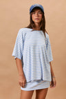LT BLUE-WHITE STRIPE