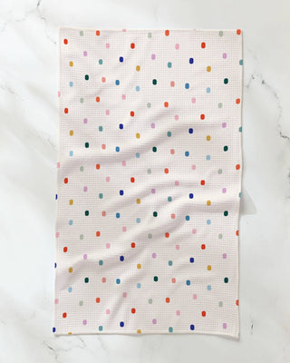 Tile Shuffle Tea Towel-Kitchen Towel-Geometry-Summit Lane Boutique, Women's Apparel and Gifts located in Grand Rapids, MI