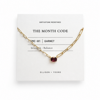 The Month Code Birthstone Necklace Collection-Necklaces-Ellison+Young-Summit Lane Boutique, Women's Apparel and Gifts located in Grand Rapids, MI