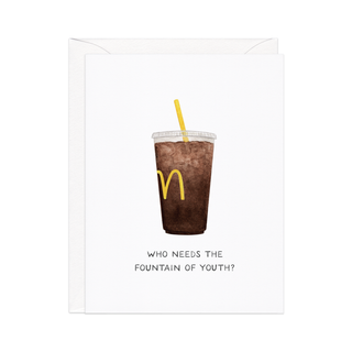 Fountain Of Youth — Diet Coke Fast Food Lovers Birthday Card-Greeting Cards-Amy Zhang-Summit Lane Boutique, Women's Apparel and Gifts located in Grand Rapids, MI
