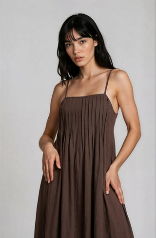 Ariana Pintuck Pleated Maxi-Dresses-Blu Pepper-Summit Lane Boutique, Women's Apparel and Gifts located in Grand Rapids, MI