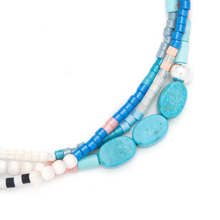 Mixed Media Bracelet - Sky/Turquoise/Silver-Scout Curated Wears-Summit Lane Boutique, Women's Apparel and Gifts located in Grand Rapids, MI