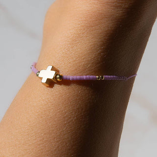 Chosen & Loved Cross Bracelet + Sticker | Ephesians 1:4–5