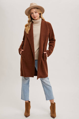 Sally Long Line Jacket-Jackets-Bluivy-Summit Lane Boutique, Women's Apparel and Gifts located in Grand Rapids, MI