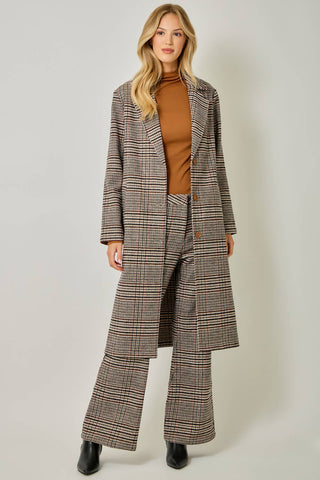The Astor Houndstooth Plaid Coat-Jacket-Mystree-Summit Lane Boutique, Women's Apparel and Gifts located in Grand Rapids, MI