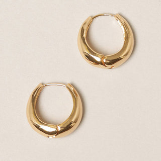 S-14K Gold Dipped Chunky Hoop Earrings-Earrings-Fashion City-Summit Lane Boutique, Women's Apparel and Gifts located in Grand Rapids, MI