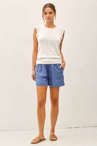 Jennie Cap Sleeve Top-Sleeveless-Be Cool-Summit Lane Boutique, Women's Apparel and Gifts located in Grand Rapids, MI