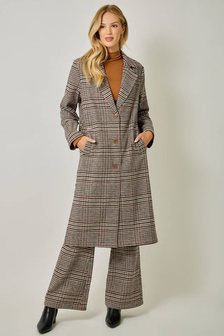 The Astor Houndstooth Plaid Coat-Jacket-Mystree-Summit Lane Boutique, Women's Apparel and Gifts located in Grand Rapids, MI