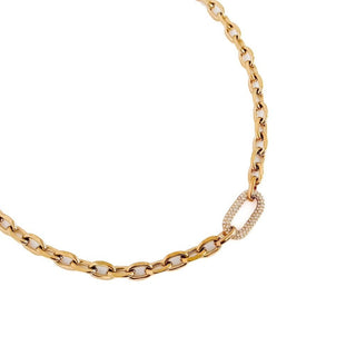 Michaela Diamond Chain Necklace - WATERPROOF-Necklaces-Pretty Simple-Summit Lane Boutique, Women's Apparel and Gifts located in Grand Rapids, MI
