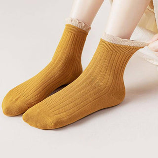 Ruffle Edge Socks-Socks-ACCITY-Summit Lane Boutique, Women's Apparel and Gifts located in Grand Rapids, MI
