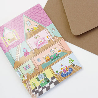 Sticker Scene Card - Dollhouse-Cards-Inklings Paperie-Summit Lane Boutique, Women's Apparel and Gifts located in Grand Rapids, MI