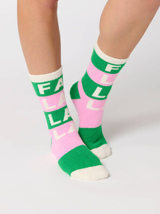 "FA LA LA" SOCKS,GREEN-Socks-Shiraleah-Summit Lane Boutique, Women's Apparel and Gifts located in Grand Rapids, MI