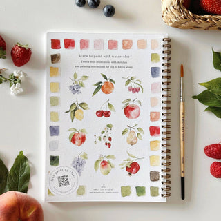 Fruit watercolor workbook-Stationary-emily lex studio-Summit Lane Boutique, Women's Apparel and Gifts located in Grand Rapids, MI