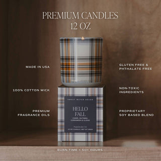 *NEW* Cozy Season 12 oz Boxed Soy Candle - Fall Decor & Gift-Candle-Sweet Water Decor-Summit Lane Boutique, Women's Apparel and Gifts located in Grand Rapids, MI
