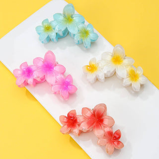 Gradient Resin Floral Hair Claw Clips-Hair Accessories-JOSSLYN by wall to wall-Summit Lane Boutique, Women's Apparel and Gifts located in Grand Rapids, MI