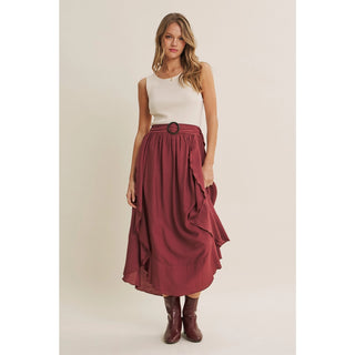 Rustic Weekend Twofer Maxi Dress with Cascading Ruffles-Dresses-in february-Summit Lane Boutique, Women's Apparel and Gifts located in Grand Rapids, MI