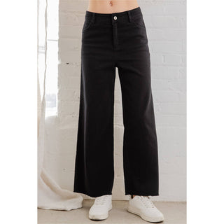 Kaylee Wide Leg Crop-Pants-Rae Mode-Summit Lane Boutique, Women's Apparel and Gifts located in Grand Rapids, MI