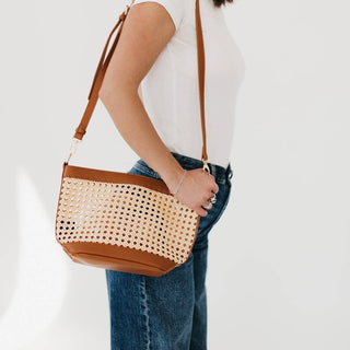 Bryce Woven Bucket Bag-Purse-Pretty Simple-Summit Lane Boutique, Women's Apparel and Gifts located in Grand Rapids, MI