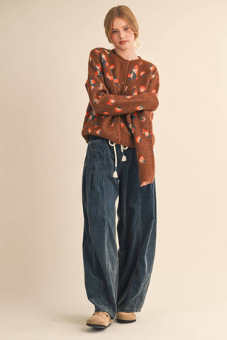 Ashlyn Corduroy Barrel Pants-Pants-&MERCI-Summit Lane Boutique, Women's Apparel and Gifts located in Grand Rapids, MI