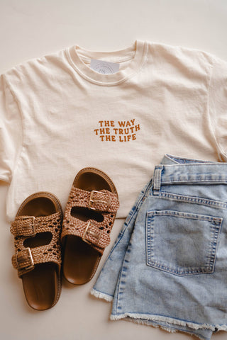 The Way Tee | Christian Tee-Graphic Tees-Dear Heart-Summit Lane Boutique, Women's Apparel and Gifts located in Grand Rapids, MI