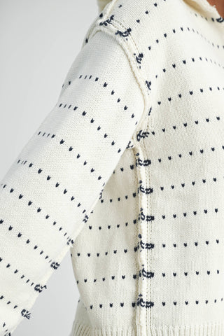 Dot Knit Pullover Sweater-Sweaters-AEMI + CO-Summit Lane Boutique, Women's Apparel and Gifts located in Grand Rapids, MI