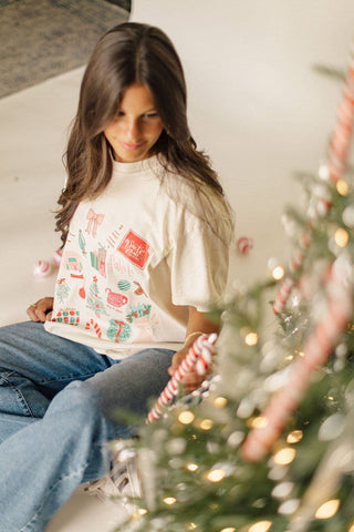 Christmas Collage Graphic Tee-Graphic Tees-Whitney | Chaudoin Creations-Summit Lane Boutique, Women's Apparel and Gifts located in Grand Rapids, MI
