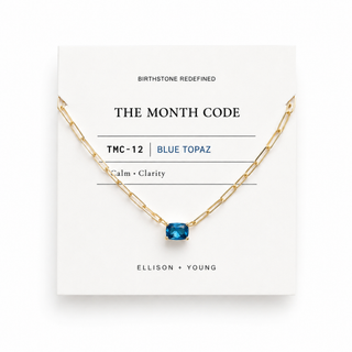 The Month Code Birthstone Necklace Collection-Necklaces-Ellison+Young-Summit Lane Boutique, Women's Apparel and Gifts located in Grand Rapids, MI