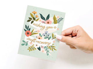 Wishing You a Swift Recovery Greeting Card-Greeting Cards-Easyhand Goods – formerly Onderkast-Summit Lane Boutique, Women's Apparel and Gifts located in Grand Rapids, MI