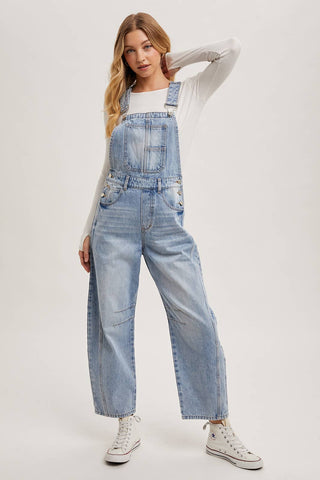 Harper Barrel Overalls-Jeans-Bluivy-Summit Lane Boutique, Women's Apparel and Gifts located in Grand Rapids, MI