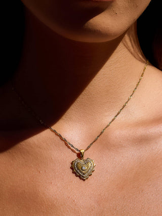 Valea Heart Pendant Necklace-Necklaces-Flânerie by MAIQ-Summit Lane Boutique, Women's Apparel and Gifts located in Grand Rapids, MI