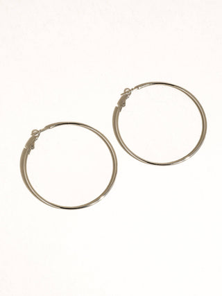 Eska 18K Gold Non-Tarnish Classic Thin Hoop Earring-Earrings-Flânerie by MAIQ-Summit Lane Boutique, Women's Apparel and Gifts located in Grand Rapids, MI