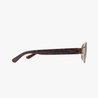 COCO AMBER Polarized Oval Metal Fashion Sunglasses-Sunglasses-Kohv Eyewear-Summit Lane Boutique, Women's Apparel and Gifts located in Grand Rapids, MI