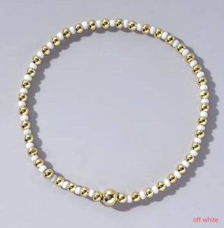 BOHO COLORFUL BALL BEADED BRACELET-Bracelets-JOSSLYN by wall to wall-Summit Lane Boutique, Women's Apparel and Gifts located in Grand Rapids, MI