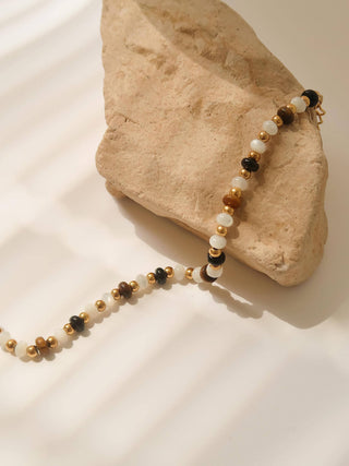Arrow 18K Gold Non-Tarnish Boho Beaded Necklace-Necklaces-Flânerie by MAIQ-Summit Lane Boutique, Women's Apparel and Gifts located in Grand Rapids, MI