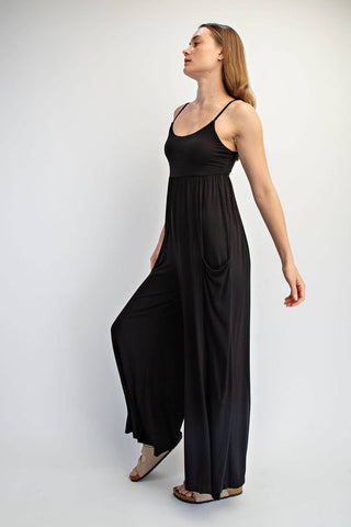 VISCOSE MODAL WIDE LEG ONESIE-Rae Mode-Summit Lane Boutique, Women's Apparel and Gifts located in Grand Rapids, MI