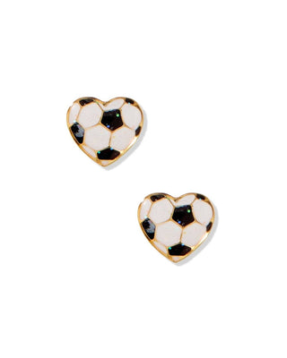Screwback Stud Earrings - Soccer-Earrings-LINNY CO-Summit Lane Boutique, Women's Apparel and Gifts located in Grand Rapids, MI