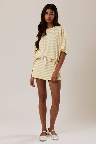 Stevie Striped Top-Short Sleeves-LE LIS-Summit Lane Boutique, Women's Apparel and Gifts located in Grand Rapids, MI