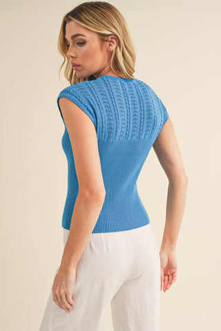 Taria High Neck Tank-Sleeveless-AEMI + CO-Summit Lane Boutique, Women's Apparel and Gifts located in Grand Rapids, MI