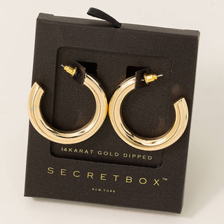 Secret Box 35Mm Hoop Earrings
