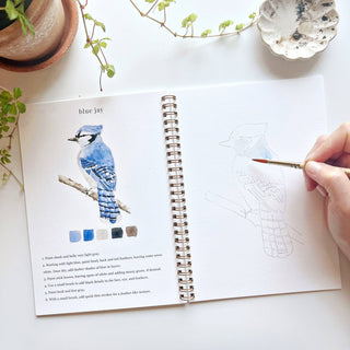 Birds watercolor workbook-Stationary-emily lex studio-Summit Lane Boutique, Women's Apparel and Gifts located in Grand Rapids, MI