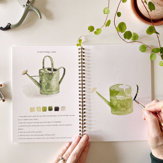 Garden watercolor workbook-Stationary-emily lex studio-Summit Lane Boutique, Women's Apparel and Gifts located in Grand Rapids, MI