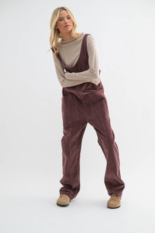 OPEN BACK CORDUROY JUMPSUIT-Jumpsuits-Wishlist Apparel-Summit Lane Boutique, Women's Apparel and Gifts located in Grand Rapids, MI