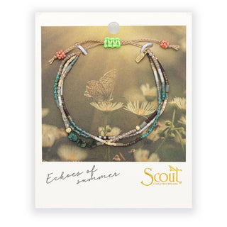 Mixed Media Bracelet - Transformation/African Turquoise/Gold-Scout Curated Wears-Summit Lane Boutique, Women's Apparel and Gifts located in Grand Rapids, MI